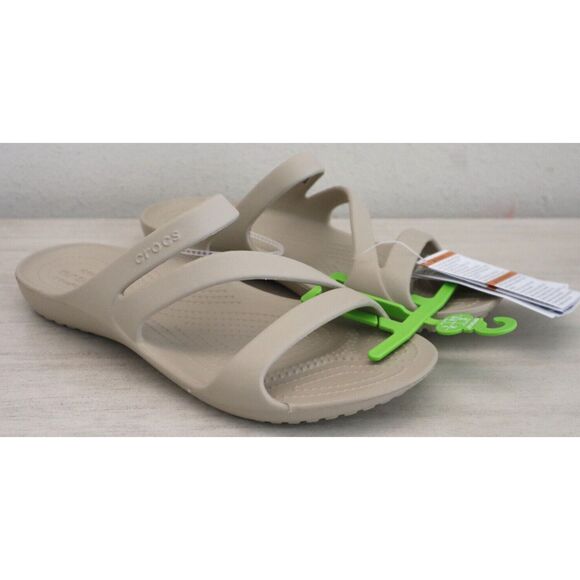 Crocs 206756-2V3 Women's Sz 8 Beige Kadee II Strappy Sandals - Picture 5 of 6